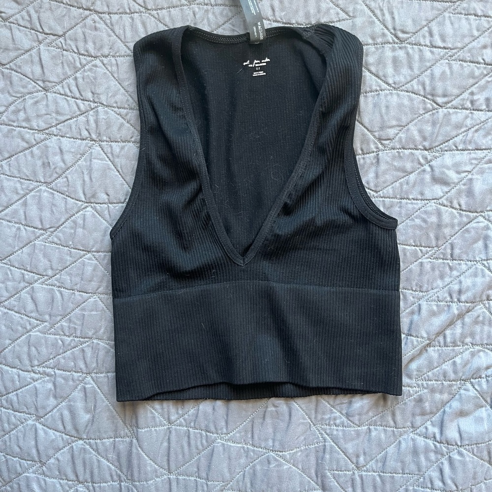 out from under crop top/bra